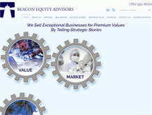 Tablet Screenshot of beaconequityadvisors.com